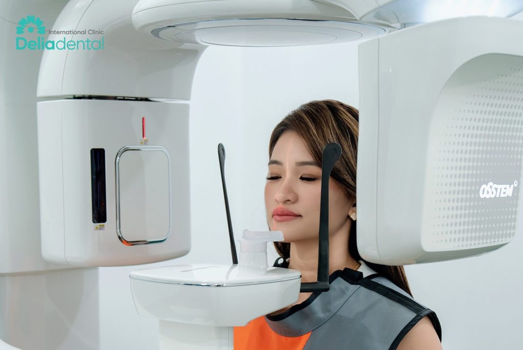 CBCT scan confirmation Before an Implant for dental treatment at Vietnam