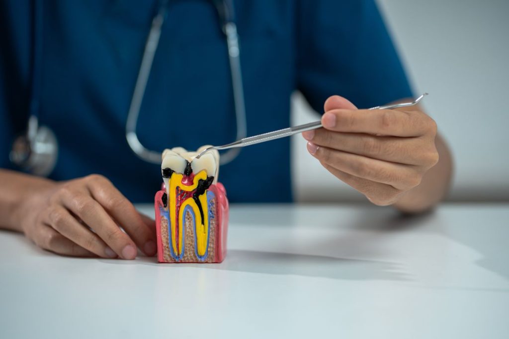 Consultation before a root canal treatment