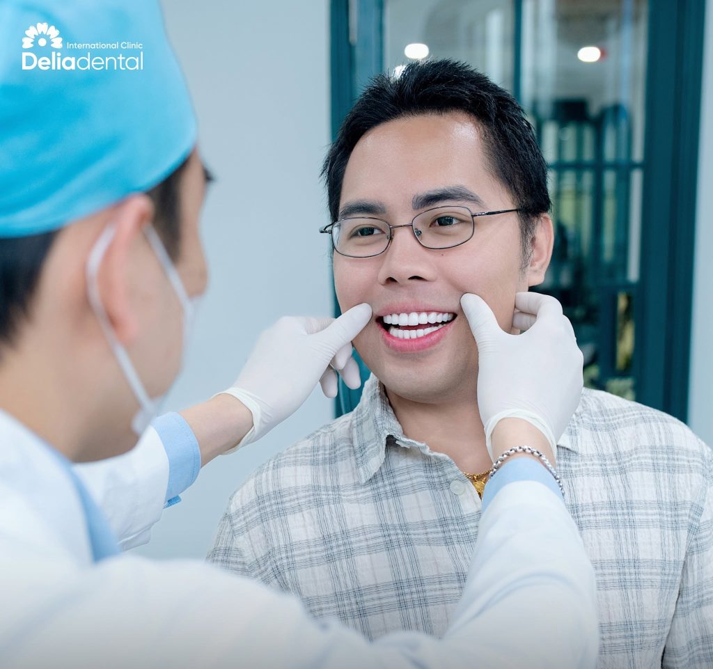 Final check-up for dental crowns