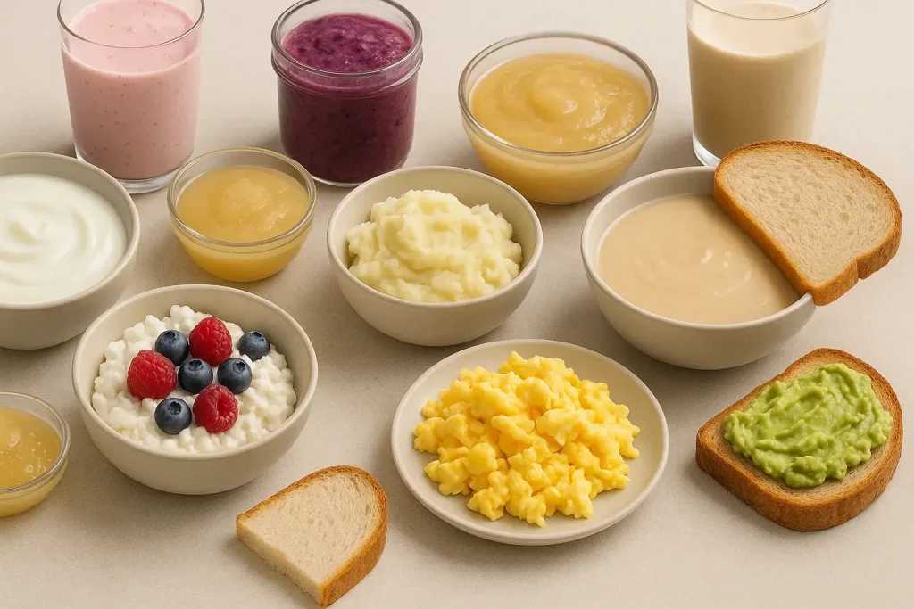 Foods to eat after temporary teeth full-arch bridge