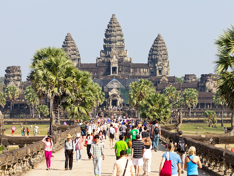 A typical day at Angkor Wat