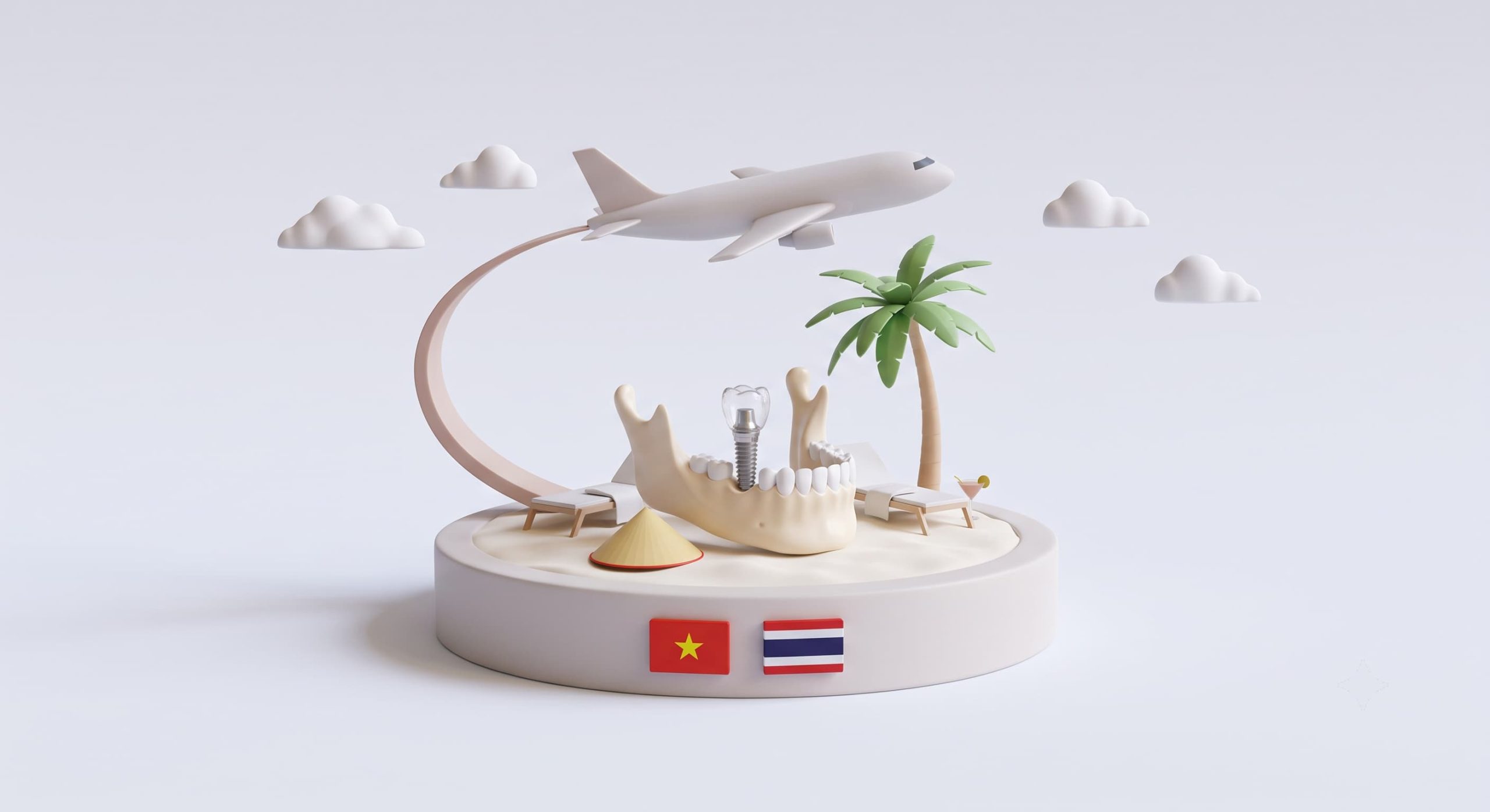 Flying to a Thailand Holiday After Dental Implant Surgery in Vietnam